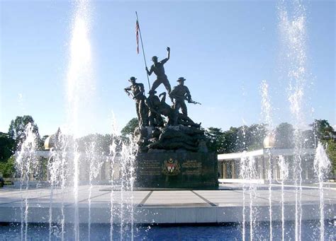The sculpture at tugu negara was cast a roman foundry and swedish stones on which the soldiers are proudly hoisted upon were imported from karlshamn which is a swedish coastal city. File:Tugu negara.jpg - Wikimedia Commons