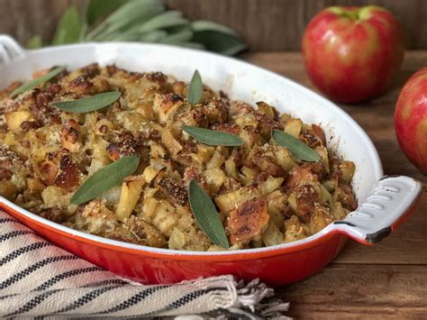 apple fennel and italian sausage stuffing the kitchen fairy