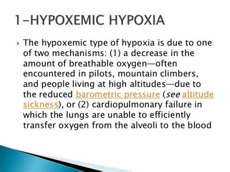 Hypoxia And Hypoxemia