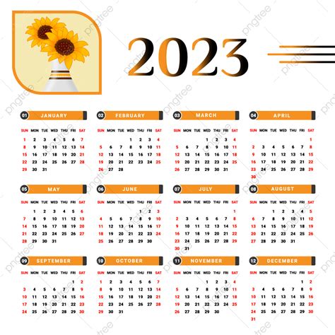 2023 Calendar Design Vector Design Images 2023 Calendar Design With Black And Yellow Calendar