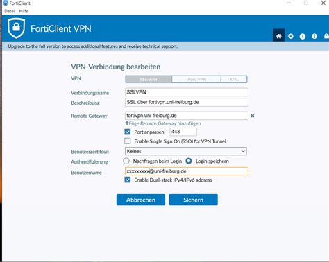 Ssl Vpn Mit Dem Forticlient — Rechenzentrum