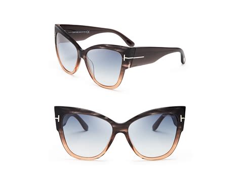 Tom Ford Anoushka Cat Eye Sunglasses In Gray Lyst