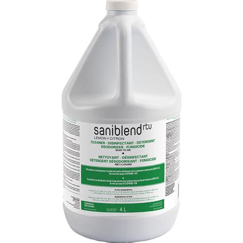 Safeblend Saniblend Ready To Use Disinfectant And Sanitizer Jug Scn