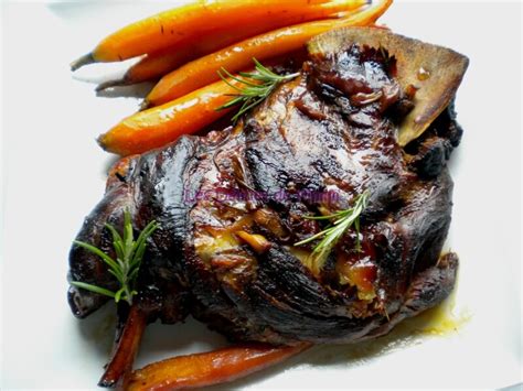 Epaule d agneau confite au miel