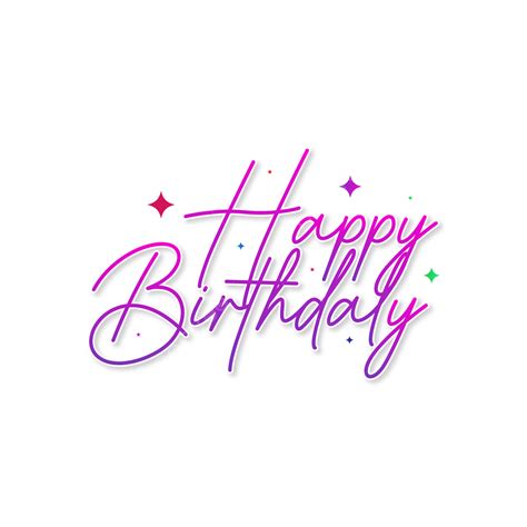 Tampons Happy Birthday Text Motion Backgrounds Png Text Png Photo