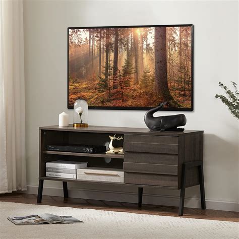 Buy Mid Century Modern Tv Stand For 55 Inch Tv Entertainment Center