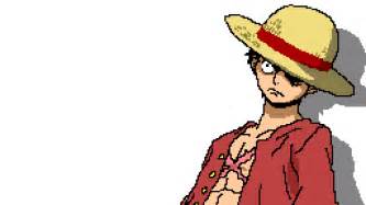 Pixilart One Piece Luffy By Woof1woof1me1ca