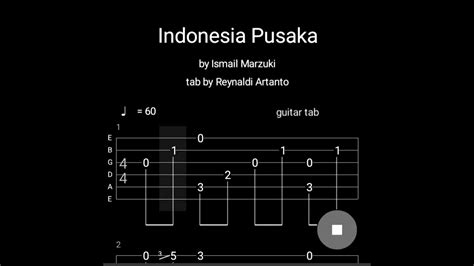Original chord for c =f berikut versi intro bait akhir intro : "Indonesia Pusaka" Guitar Fingerstyle Tab Mudah - YouTube