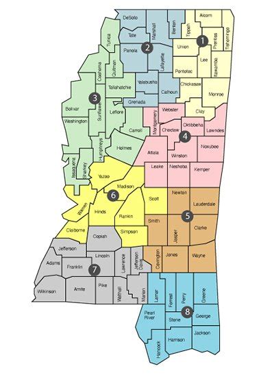 Mississippi School District Map Lydie Romonda