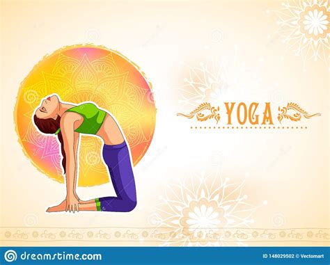 People Doing Asana For International Yoga Day On St June Stock Vector Illustration Of Global
