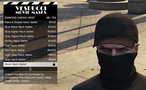 anybody knows how to unlock this mask approach setups etc r gtaonline