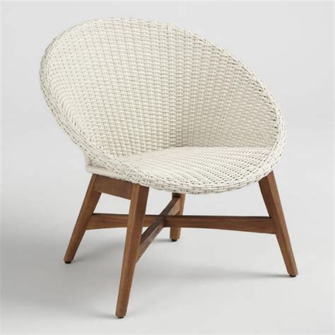 Wicker patio and garden furniture. Round All Weather Wicker Vernazza Outdoor Patio Chair Set ...