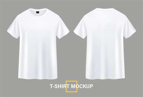 Ilustraciones De T Shirt Mockup Front And Back 6317136 Vector En Vecteezy