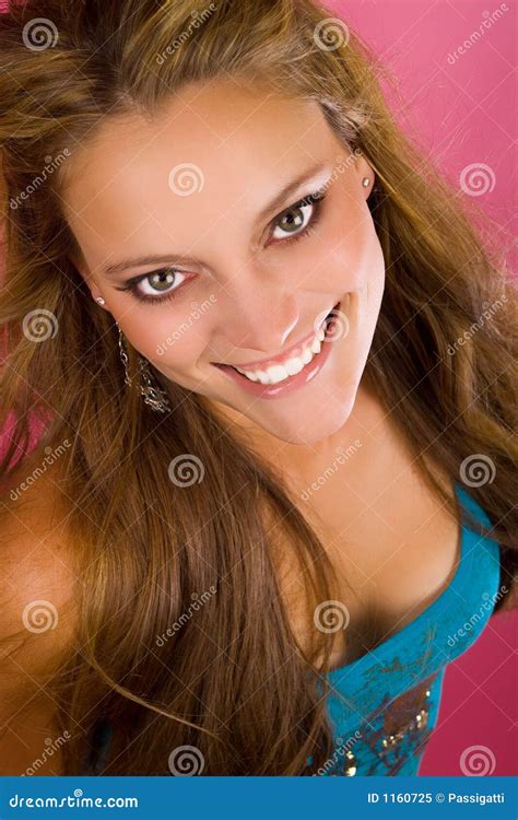 Young Woman With Big Smile Stock Image Image Of Headshot 1160725