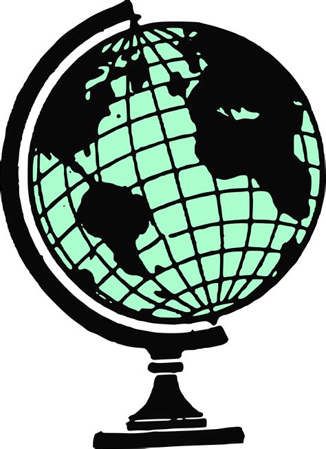 Globe Line Art Clip Art Globe Clipart Png Download 17432400 Free