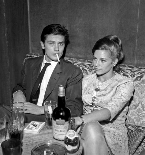 Alain Delon With Wife Nathalie 1966