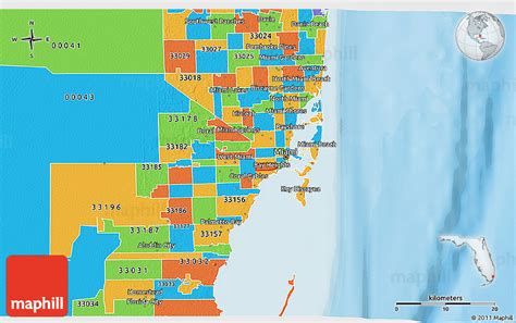 Florida Map By County And Zip Code Map Of World