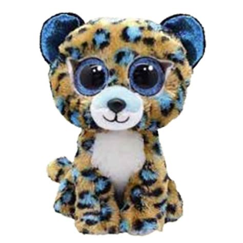 Ty Beanie Boos Cobalt The Leopard Glitter Eyesregular Size 6