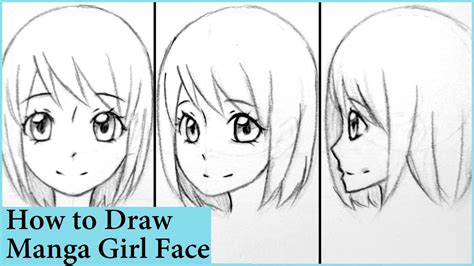How To Draw Anime Face Side View Female Side Profile Drawing At
