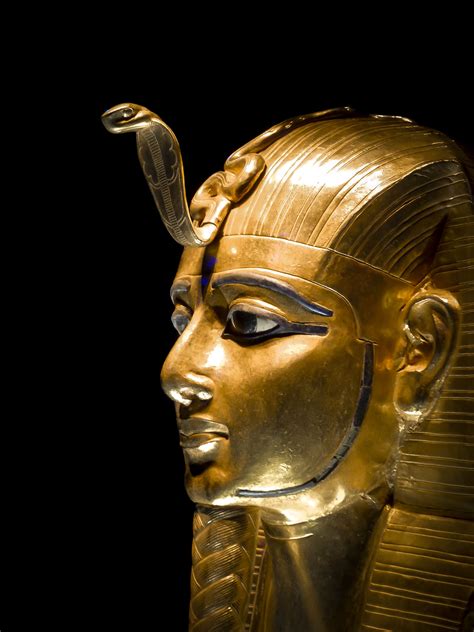 Golden Mask Of Psusennes I Which Lay Over The Head Chest And Part Of