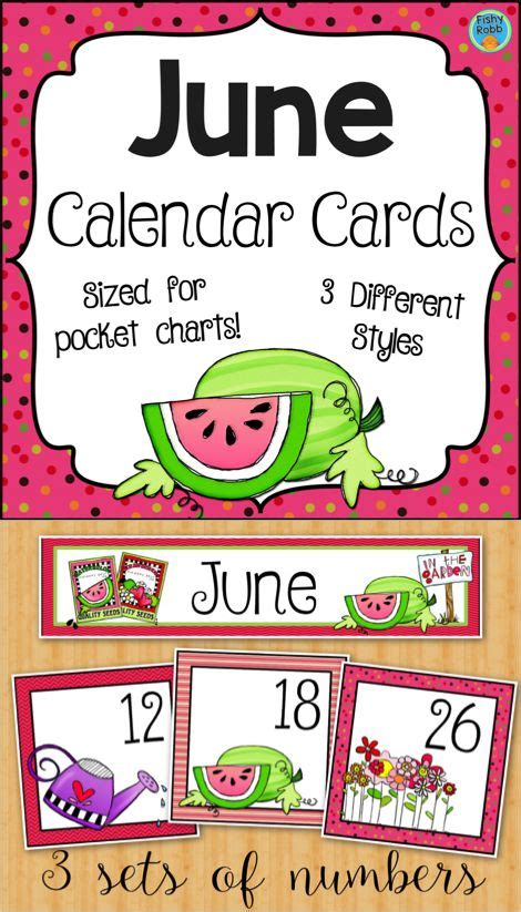 Week numbers for july 2021. June Calendar Numbers - Monthly Calendar Cards Set ...