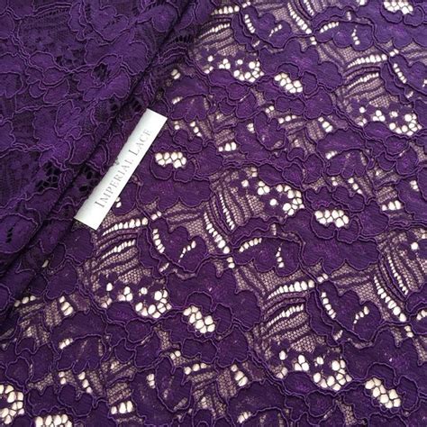 Purple Lace Fabric Etsy