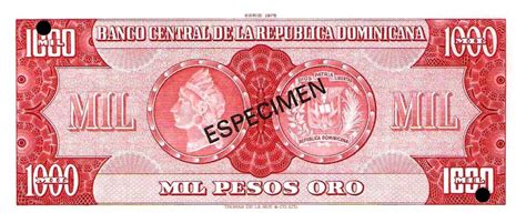dominican republic p115s1 1000 pesos oro from 1975
