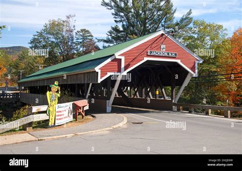 The Honeymoon Covered Bridge In Jackson Nh Usa Built In 1876 It