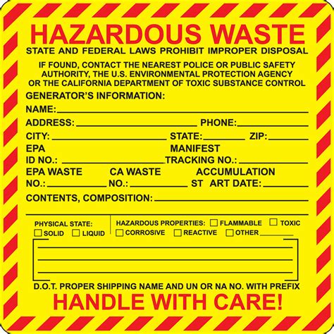 Electromark | California Hazardous Waste Label