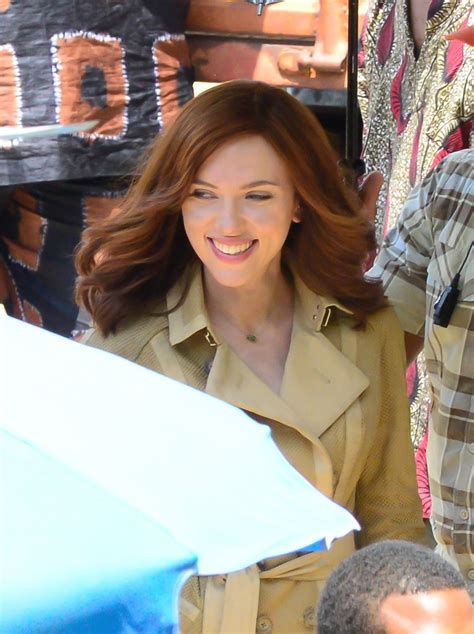 Scarlett Johansson Captain America Civil War Set Photos May 2015