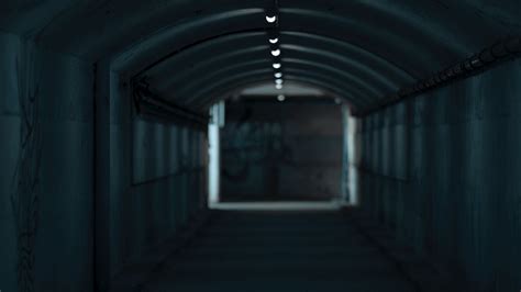 Download Wallpaper 2560x1440 Corridor Tunnel Light Dark Widescreen