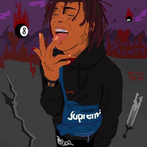 A collection of the top 12 trippie red cartoons wallpapers and backgrounds available for download for free. Trippie Redd - Chair Falling | DOWNLOAD