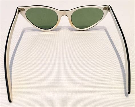 50 s ray ban style authentic cats eye two tone sunglasses for sale at 1stdibs