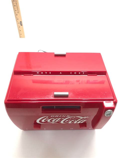 coca cola cooler radio am fm cassette radio tested and working otr 1949 ebay