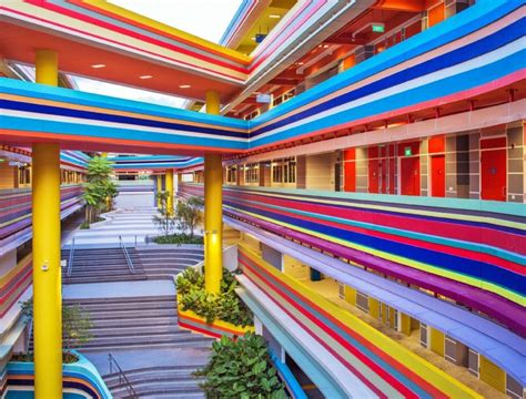 This Crazy Singapore School Looks Like Its Made From Rainbow Lollipops