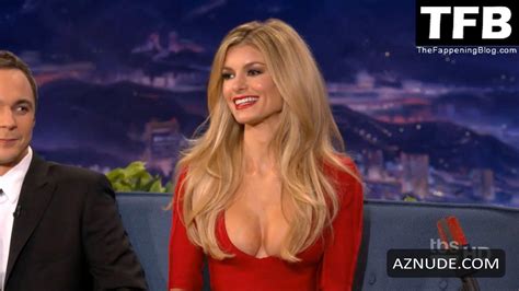 Marisa Miller Sexy In Conan Sitting Down Talking With Some Guys Giving Us Great Look At Cleavage