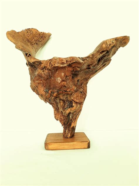 Abstract Wood Sculpture From Natural Oak Driftwood Table Etsy
