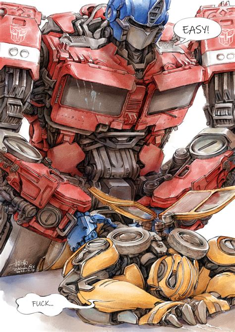 Optimus Prime And Bumblebee Transformers And More Drawn By Xiangbei Zhinan Danbooru