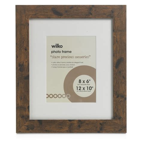 Wilko Rustic Effect Photo Frame 12 X 10 Inch Wilko