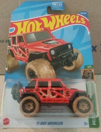 2022 Hot Wheels Treasure Hunt 17 Jeep Wrangler 126 126250 Mud Studs