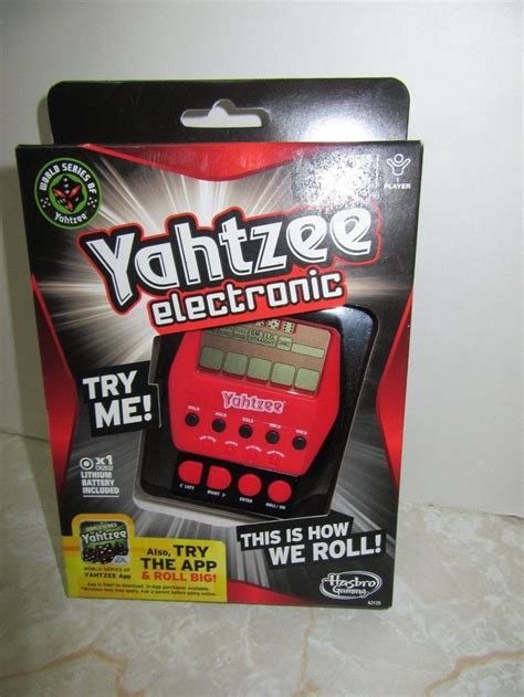 Hasbro Yahtzee Handheld Digital Game A2125 For Sale Online Ebay