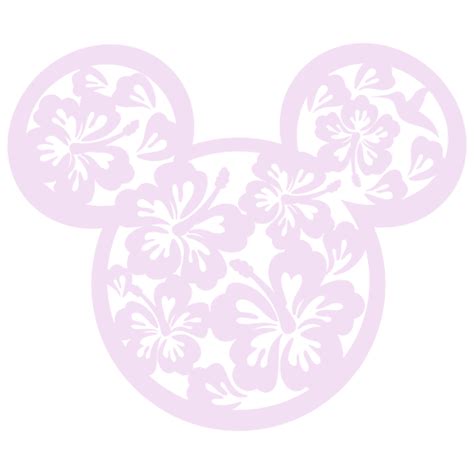 Mickey Mouse Flower Svg