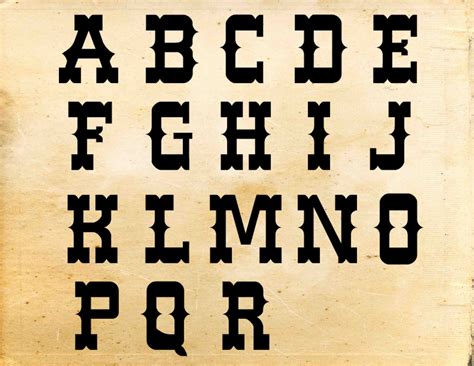 Western Font Svg Western Alphabet Western Letters Svg Etsy Western My