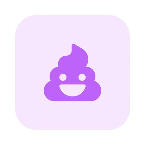 Poop Emoji Pictorial Representing Smiling Layout Stock Vector By