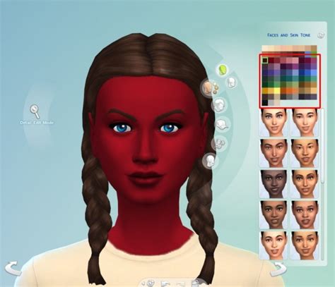 Improved 63 Custom Skin Colors At The Simsperience Sims