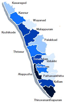 Here we have specialised maps that encompass the entirety of kerala in all its glory. Kerala Travel Map District wise map Thiruvananthapuram Kollam Pathanamthitta Alappuzha Kottayam
