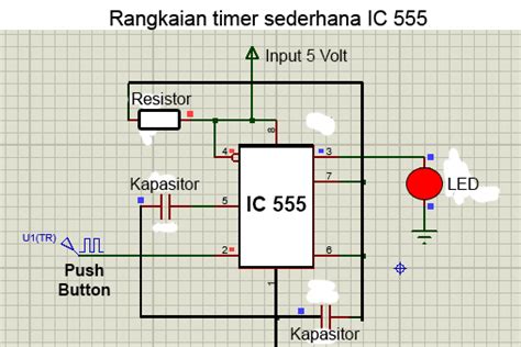 Ic 555 Dan Contoh Rangkaiannya Teknik Elektro