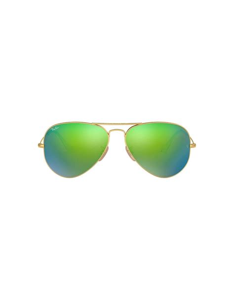 Ray Ban Rb3025 Classic Polarized Aviator Sunglasses In Green Lyst