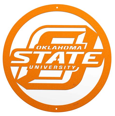 Oklahoma State Cowboys Collegiate Logo Metal Wall Art Decor Swen Products
