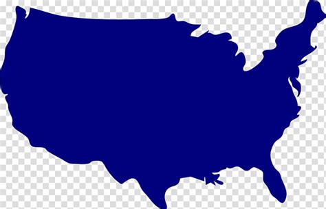Blue Map United States Map United States Map Transparent Background